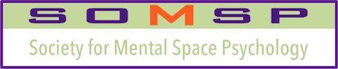 Logo for the Society for Mental Space Psychology, featuring the acronym SOMSP in purple letters with an orange M above...