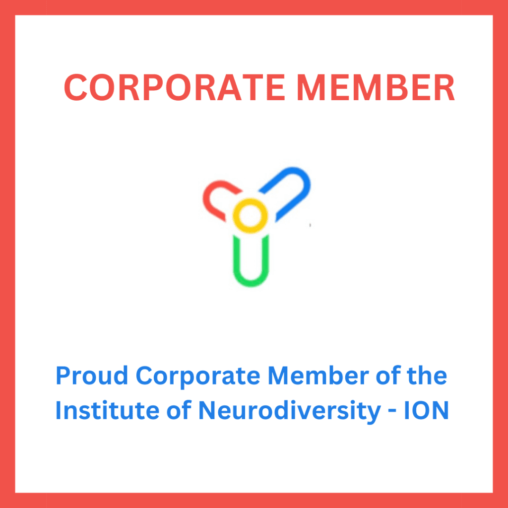 A graphic with the text CORPORATE MEMBER at the top, a colourful abstract logo in the centre, and Proud Corporate Member...